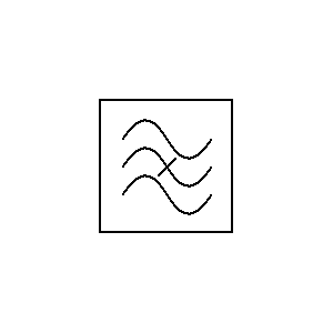 schematic symbol: transmissie - Band sper filter