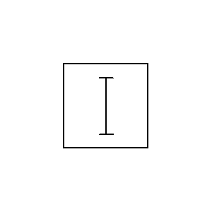 schematic symbol: transmissie - Kunstmatige lijn