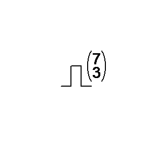 Symbol: modulation d'impulsion - Modulation, code de 3 parmi 7 (symboledistinctif)