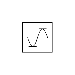 Symbol: begrenzer - Regelglied, Amplituden-, nicht verzerrend