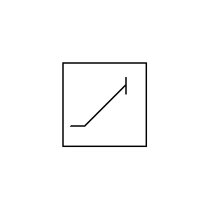 schematic symbol: limiters - Negatieve piek begrenzer
