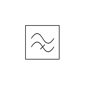 Simbolo: técnica de transmisión - filtro paso alto