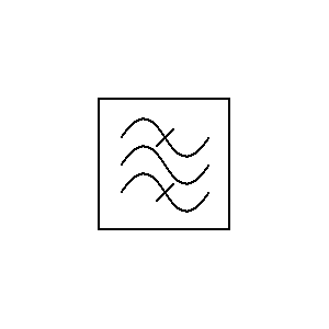Symbol: transmissie - Band doorlaat filter