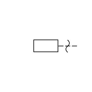 Symbol: relays and switches - relay coil of a mechanically resonant relay