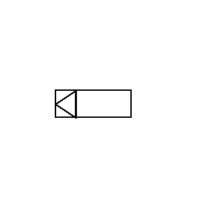 Symbol: relais en schakelaars - Relais spoel van een mechanisch vrijgegeven relais
