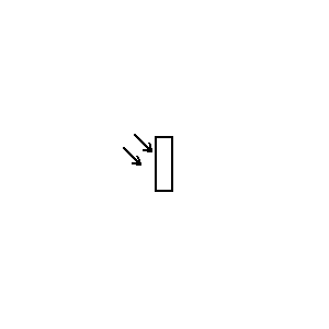 Symbol: weerstanden - Lichtgevoelige weerstand (LDR)