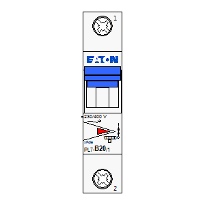 schematic symbol: Eaton - PL7-B20-1