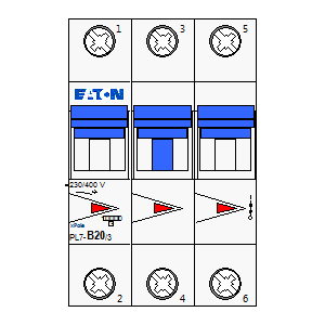 
                    schematic symbol: Eaton - PL7-B20-3