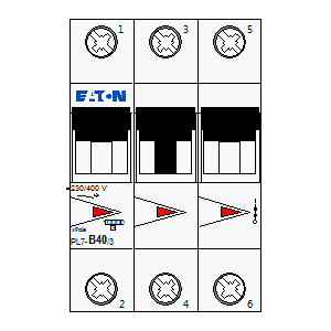 schematic symbol: Eaton - PL7-B40-3