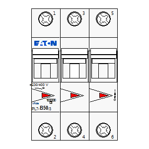 
                    schematic symbol: Eaton - PL7-B50-3