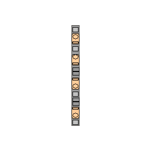 schematic symbol: klemmenstroken - Phoenix Contact, Double Level terminal block QTTCB 1,5