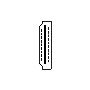 Symbol: steckverbinder - HDMI
