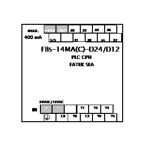 schematic symbol: fatek - FBs-14MA(C)-DC