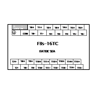 schematic symbol: fatek - FBs-16TC