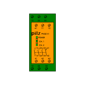 schematic symbol: anderen - Pilz Pnoz X1