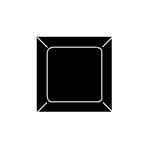 Symbol: druk knop - 15x15x31_zwart