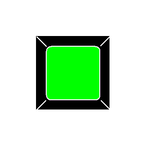 Symbol: druk knop - 15x15x31_groen