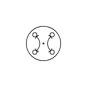 Symbol: schakelaars - Schakelaar met 4 standen