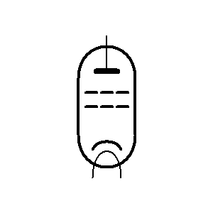 Simbolo: valvole termoioniche (tubi) - tetrodo