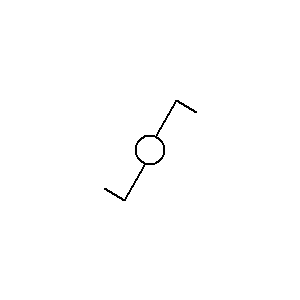 schematic symbol: schakelaars - 1P tweeweg schakelaar