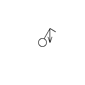 Simbolo: interruttori - interruttore unipolare con corda da tirare