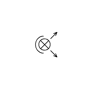 schematic symbol: verlichting - Breedstraler