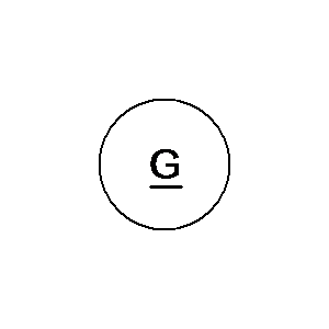 Symbol: machines - generator DC
