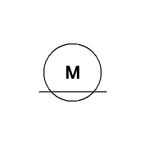 Simbolo: motores - motor lineal, símbolo general