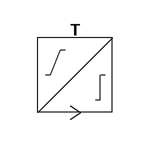 Symbol: Telekommunikation - entzerrender Telegrafie-Umsetzer