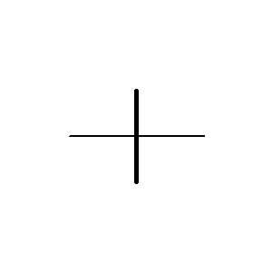 Symbol: telecommunicatie - Koppelstuk, algemeen