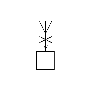 Symbol: funkstellen - Funkpeil-Empfangsstelle