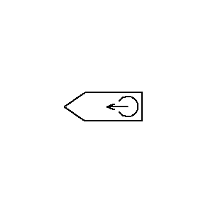 schematic symbol: hoofden - Mono schrijfkop