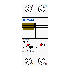schematic symbol: eaton - PLZ4-C13-1N