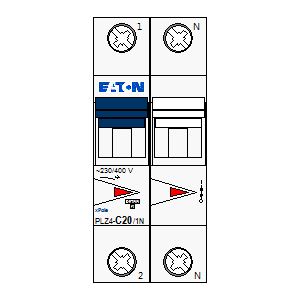 schematic symbol: eaton - PLZ4-C20-1N
