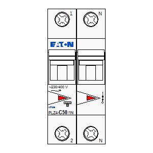 schematic symbol: eaton - PLZ4-C50-1N