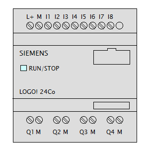 schematic symbol: PLC - Siemens LOGO 24Co