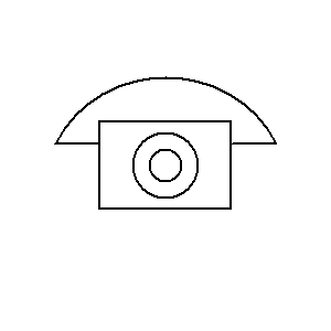 schematic symbol: telefoontoestellen - Telefoon met gewone batterij