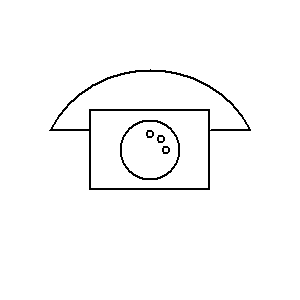 schematic symbol: telefoontoestellen - Kiesschijf telefoon
