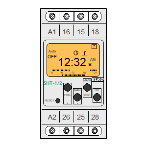 Symbol: ELKO - Time switch clock SHT 1_2