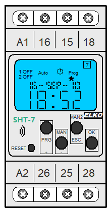 : ELKO - Time switch clock SHT 7