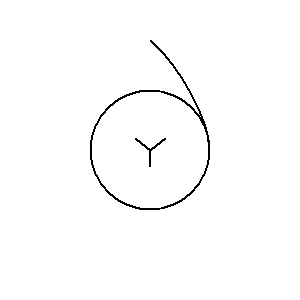 Symbol: autotransformateur - Autotransformateur, triphasé, couplageétoile