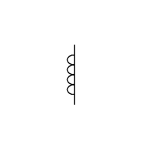 Simbolo: trasformatore di corrente - trasformatore di corrente con 1 avvolgimento secondario con una presa - forma 2