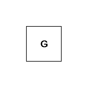 Symbol: generatoren - Generator, algemeen symbool