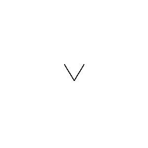 Symbol: 3-phasen - Dreiphasenwicklung, V-Schaltung (60°)