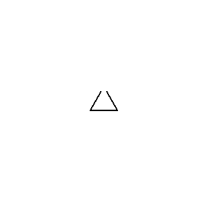 Symbole: triphasé - Enroulement triphasé, en triangle ouvert