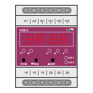 Symbol: przekaźniki czasowe - PDR-2