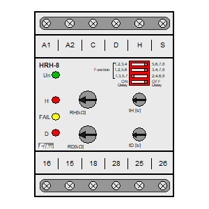 Symbol: niveau relais - HRH-8