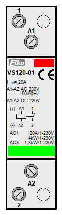 : instalační stykače - VS120-01-230V