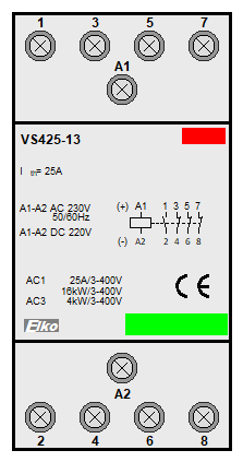 : instalační stykače - VS425-13-230V