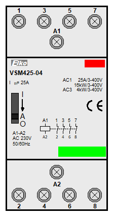 : instalační stykače - VSM425-04-230V